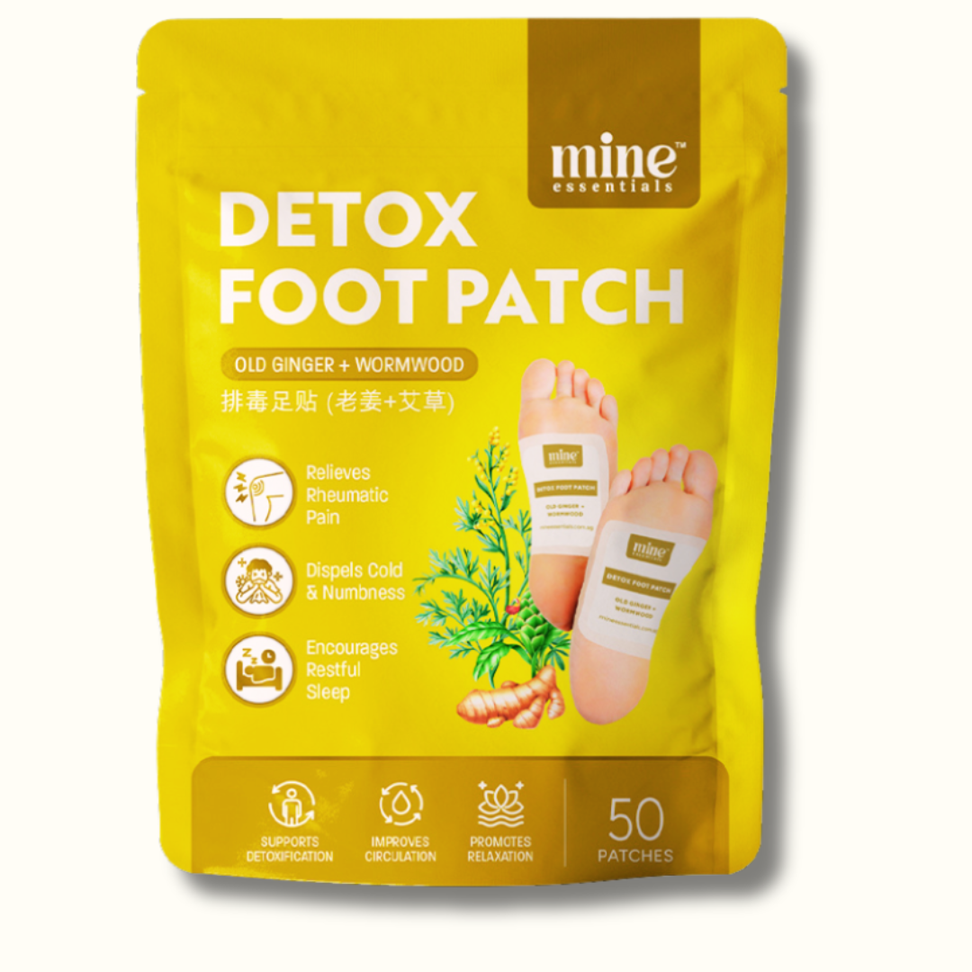 Ginger wormwood detox foot patch for arthritis and knee joint pain recovery in Singapore
