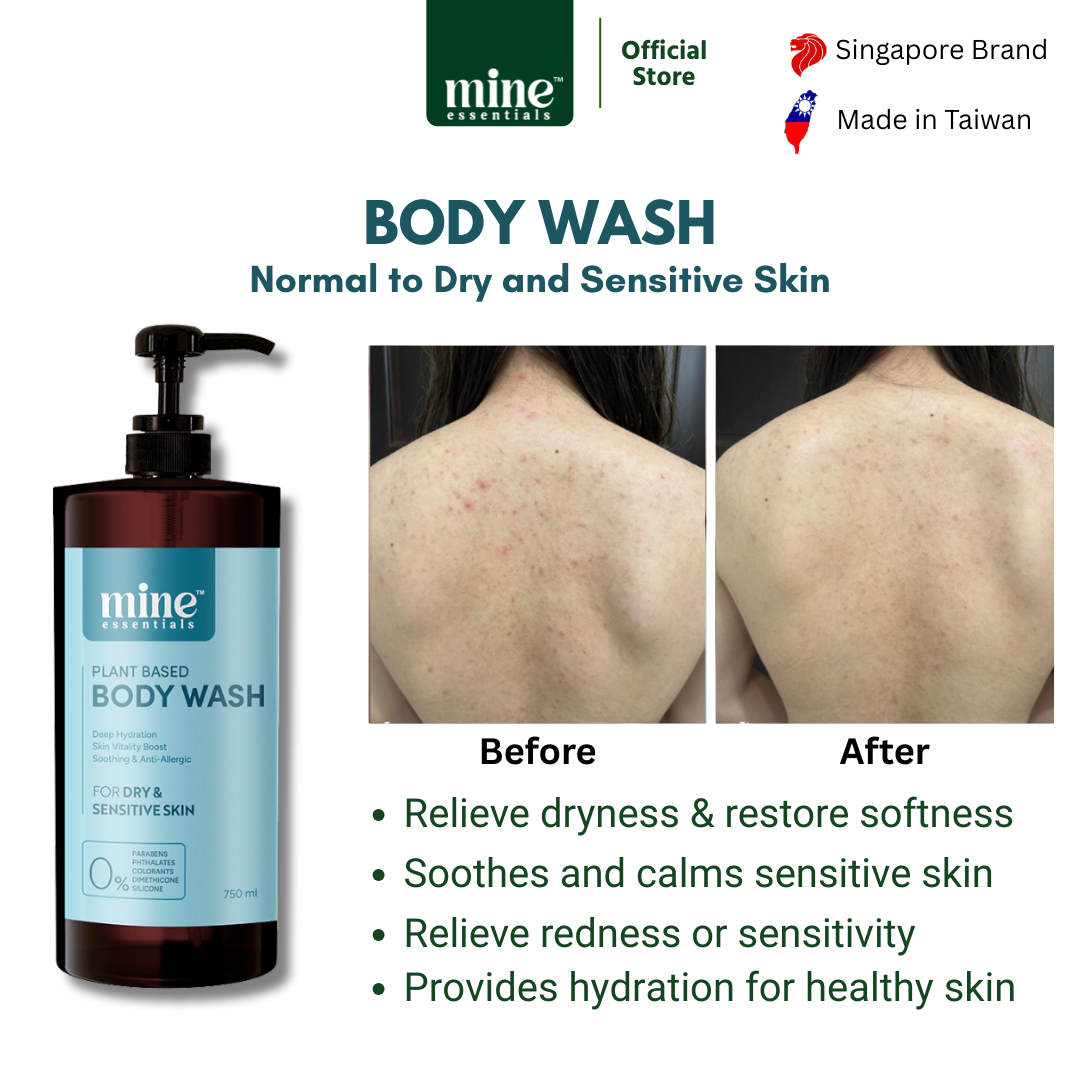 Body Wash - For Normal to Dry Skin 750ml - Relieve dryness & restore softness | Soothes & calms sensitive skin | hydration