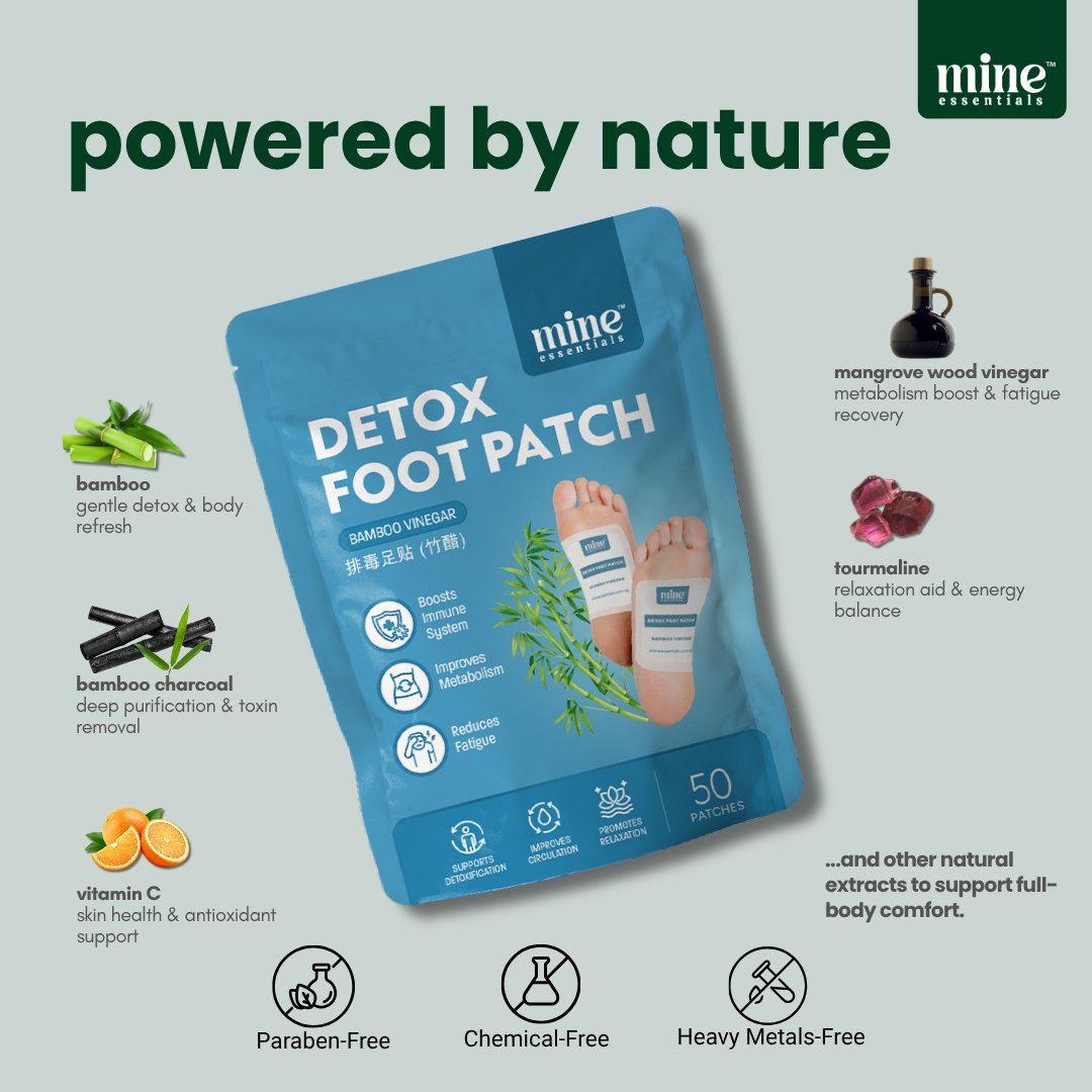 Detox Foot Patch - Bamboo Vinegar 50 Pcs