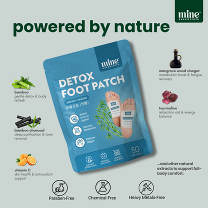 Detox Foot Patch - Bamboo Vinegar 50 Pcs