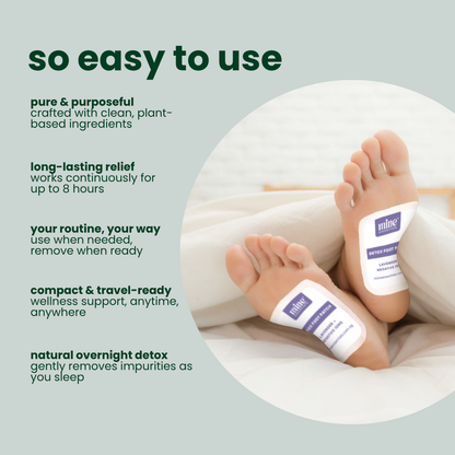 Detox Foot Patch - Lavender + Negative Ions 50 Pcs