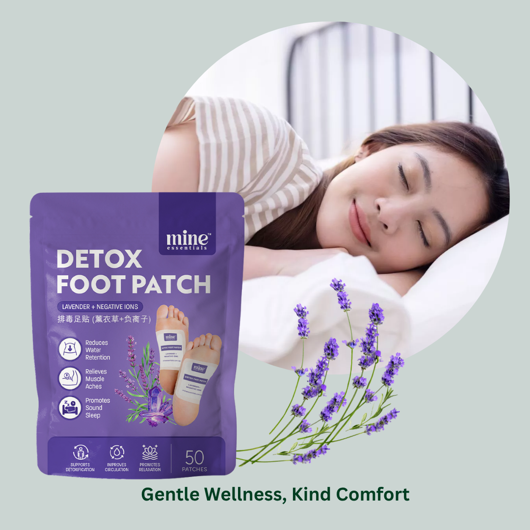 Detox Foot Patch - Lavender + Negative Ions 50 Pcs