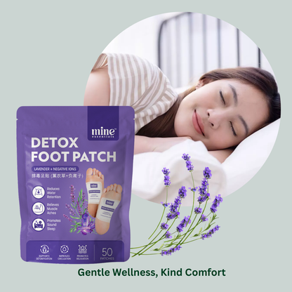 Detox Foot Patch - Lavender + Negative Ions 50 Pcs