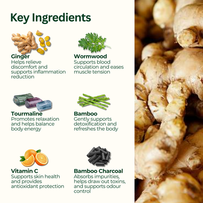 Detox Foot Patch - Old Ginger + Wormwood 50 Pcs