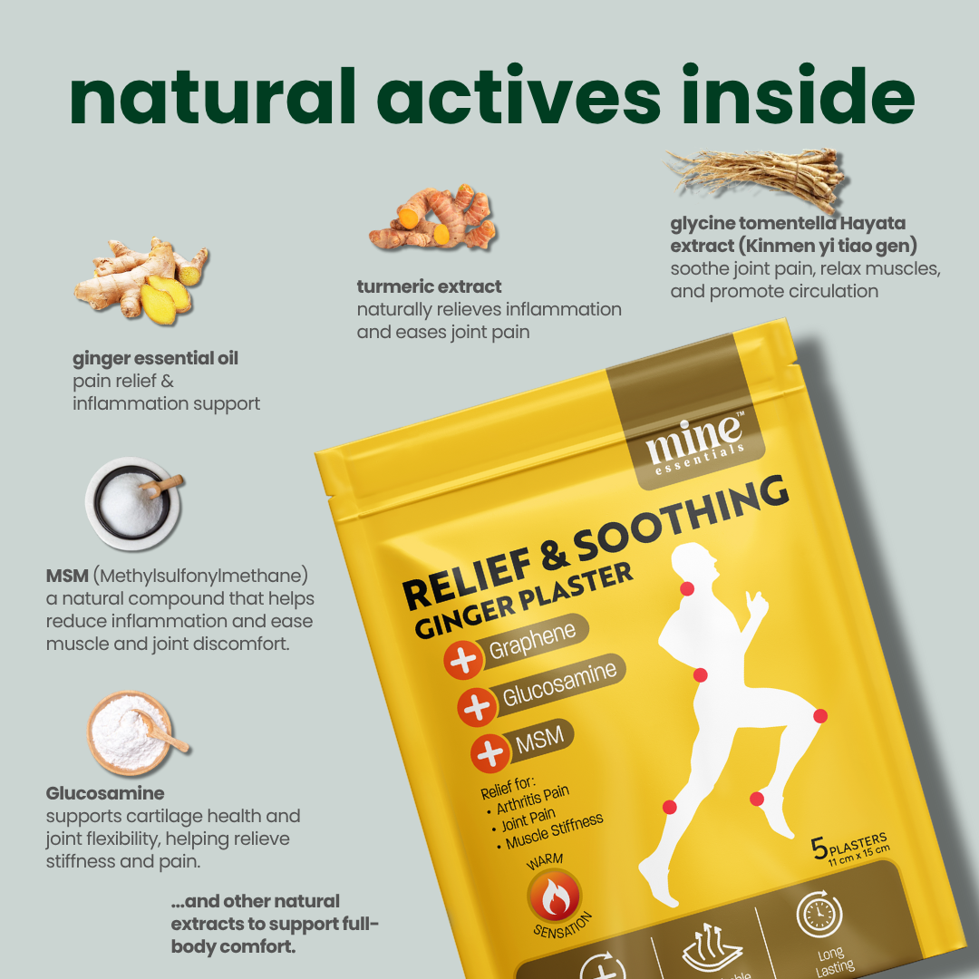 Relief & Soothing Ginger Plaster 5 pcs