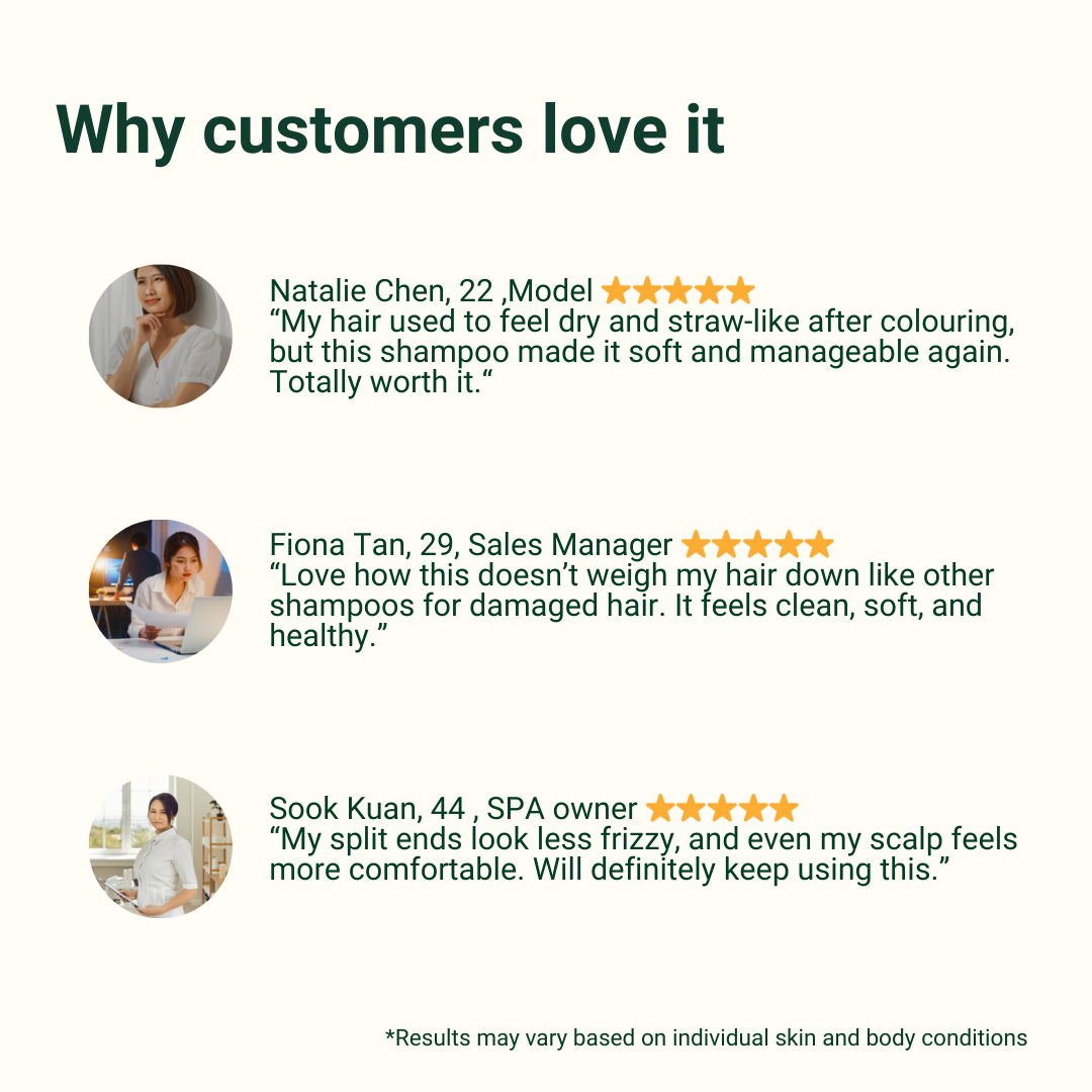 Shampoo - For Normal to Dry Hair 500ml - Strengthens & repairs damaged hair | Restore softness & smoothness | hydration
